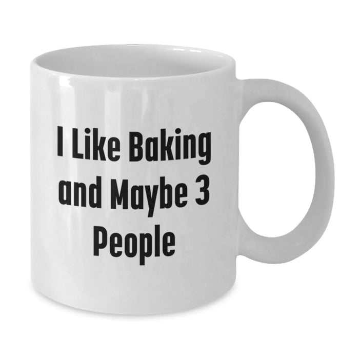 Baking Enthusiast's Christmas Unique Gift Ideas Funny White Coffee Mug for Friends Family, Gifts from Men to Women, Baking Lover Mug - Additional