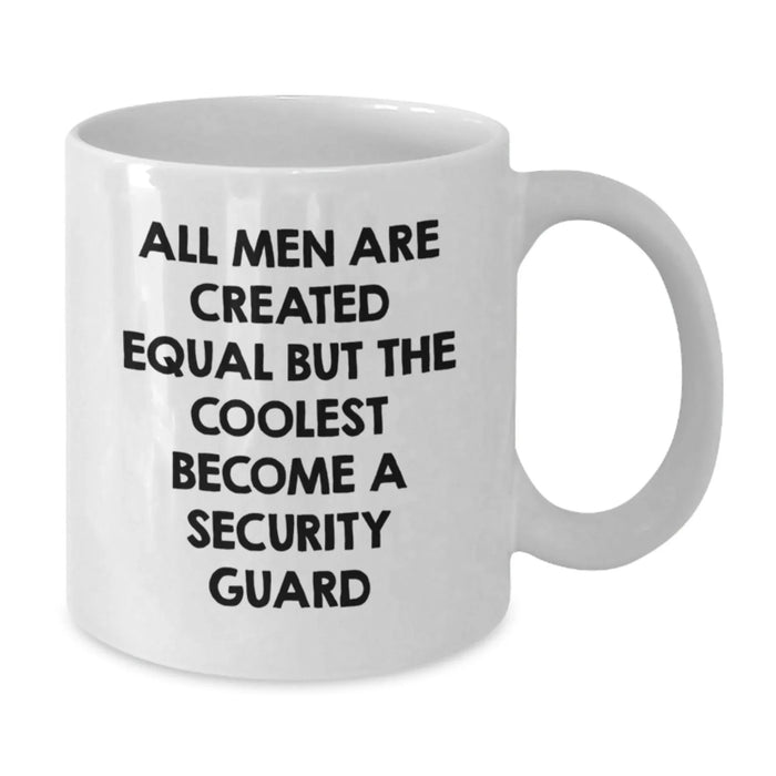 Funny Security Guard Gifts from Men, White Coffee Mug for Christmas Unique Presents for Friends, Family, and Coworkers - Additional