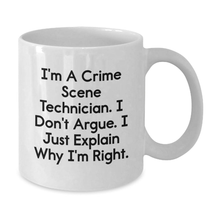 Gifts for Crime Scene Technicians, Funny White Coffee Mugs, Valentine's Unique - Additional