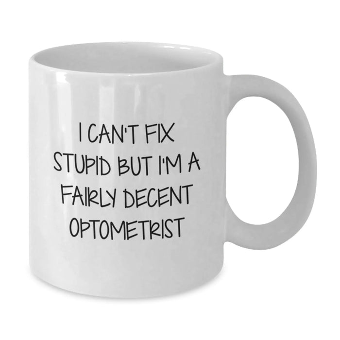 Funny Optometrist White Coffee Mugs for Valentine's Unique Gifts from Men, Women, or Friends to Optometrist, Valentine's Love - Additional