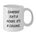 Funny Camping Quote White Coffee Mug Gifts for Camping Enthusiasts from Friends and Family for Christmas Morning - Additional