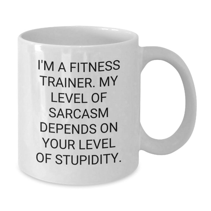 Funny Fitness Trainer Quotes White Coffee Mug Gifts for Fitness Trainers from Men, Women, Friends, Coworkers, Family - Additional