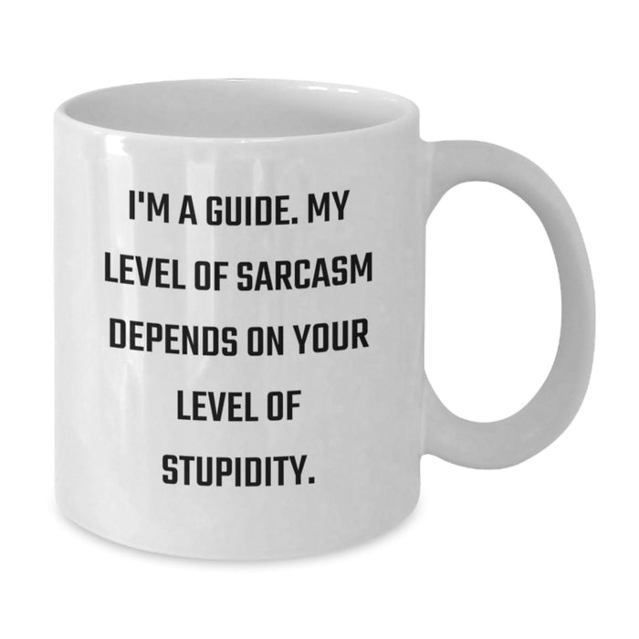 Funny Guide Gifts for Men - White Coffee Mug for Dad - Father's Day Unique Gifts from Family - Additional