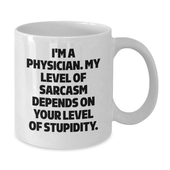 Funny Physician Gifts White Coffee Mugs for Doctor from Family Friends Coworkers 11oz 15oz Ceramic Microwave Safe - Additional