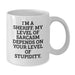 Funny Sheriff White Coffee Mug for Sheriff Lovers, Unique Gifts from Daughter for Sheriff on Mother's Day - Additional