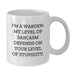 Funny Warden Gifts, White Coffee Mug, Perfect for Warden Friends and Family on Birthday, Gifts from Friends, Warden Lover Gift - Additional