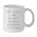Funny Assistant Principal Gifts, Officially The World's Coolest Assistant Principal, White Coffee Mug for Birthday Unique Gifts from Friends - Additional