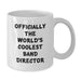 Funny Gifts from Men, Officially The World's Coolest Band Director, White Coffee Mug for Band Directors - Additional