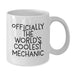 Funny Mechanic White Coffee Mug Gifts from Men to The World's Coolest Mechanic Dad on Father's Day - Additional