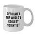 Funny Scientist Gifts, World's Coolest Scientist White Coffee Mug, Birthday Unique Gifts from Friends for Scientist - Additional