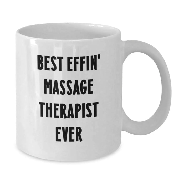 Funny Massage Therapist Gifts for Men, Unique White Coffee Mug Quotes from Friends - Additional