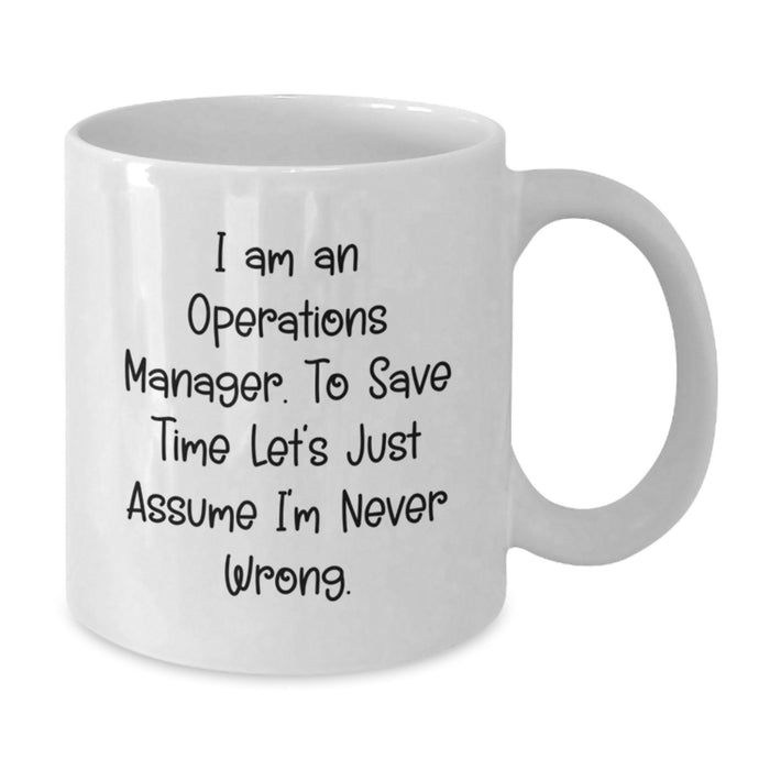 Gifts from Family, Funny White Coffee Mug for Operations Manager, Father's Day Unique Gifts - Additional
