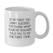 Funny PE Teacher White Coffee Mug, If At First You Don't Succeed, Gifts from Friends for Birthday, Cute PE Teacher Mugs - Additional