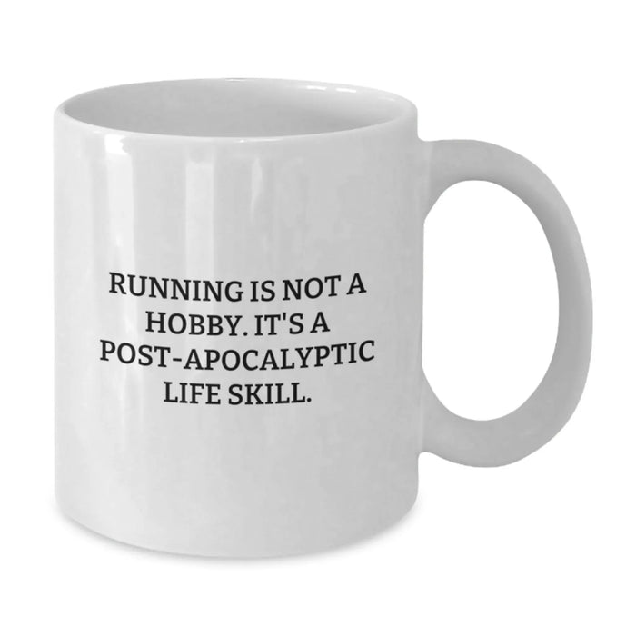 Funny Running Quote Gifts from Friends for Running Lovers - White Coffee Mug for Christmas Unique Gifts - Additional