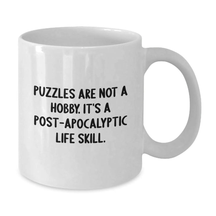 Puzzles Enthusiast Funny White Coffee Mug, Gifts for Puzzle Lovers, Birthday Unique Gifts from Friends, Family, or Coworkers - Additional