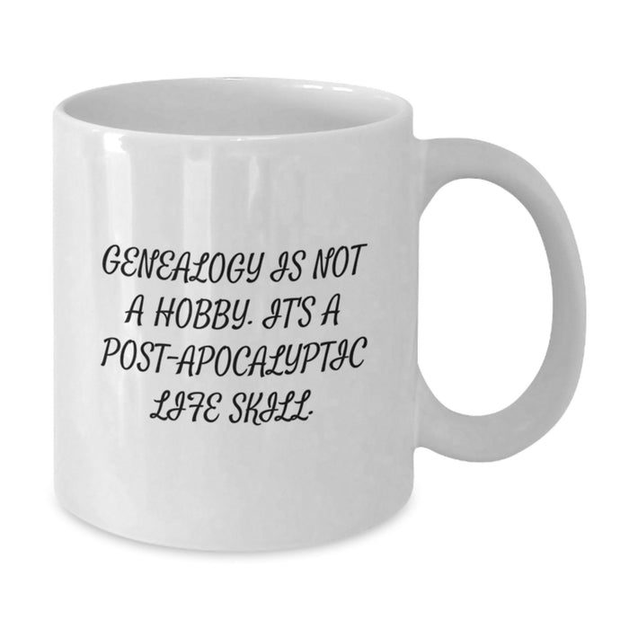 Funny Genealogy Gifts for Genealogy Enthusiasts from Friends Unique Graduation Gifts White Coffee Mug - Additional