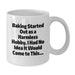 Funny Baking Gifts for Baking Enthusiasts, White Coffee Mug for Graduation Unique Gifts from Friends, Family, Coworkers - Gifts from Women for Women, Men, Friends, Coworkers - Additional