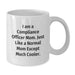 Compliance Officer Mom Funny White Coffee Mug Gifts - Unique Graduation Presents from Family Friends or Coworkers for Compliance Officer Women Men - Additional