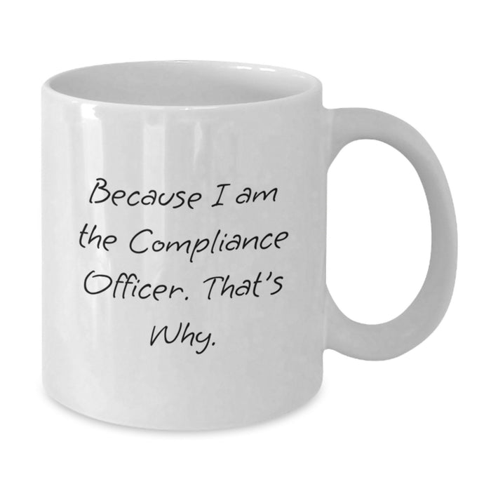 Compliance Officer Funny White Coffee Mug Gifts from Friends for Graduation Unique - Additional