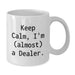 Fun Dealer Gifts for Men, Funny White Coffee Mug, Christmas Unique Gifts from Friends to Family - Additional
