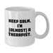 Funny Therapist Gifts from Men to Women, 'Keep Calm I'm (almost) A Therapist' White Coffee Mug for Graduation Unique Gifts - Additional