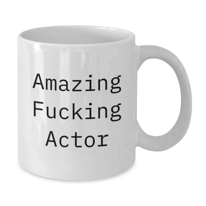 Funny Actor White Coffee Mug Gifts from Friends to Actor on Christmas - Additional