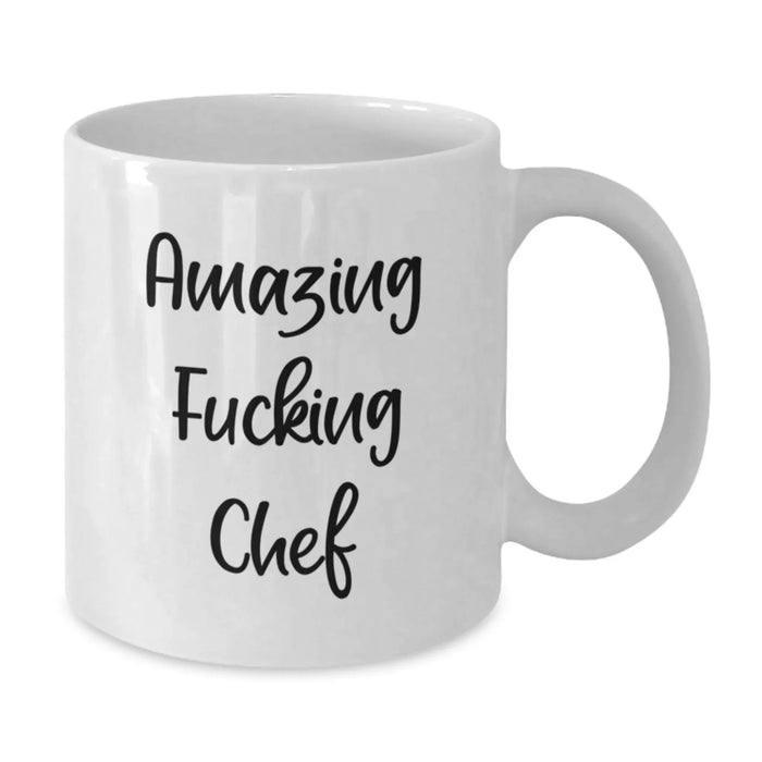 Funny Chef Gifts from Friends for Graduation, Amazing White Coffee Mug with 11oz or 15oz Capacity, Perfect for Men or Women - Additional