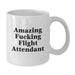 Funny Flight Attendant Gifts from Men to Friends, Inspirational White Coffee Mug for Flight Attendant Women, Amazing Quirky Graduation Unique Gift - Additional
