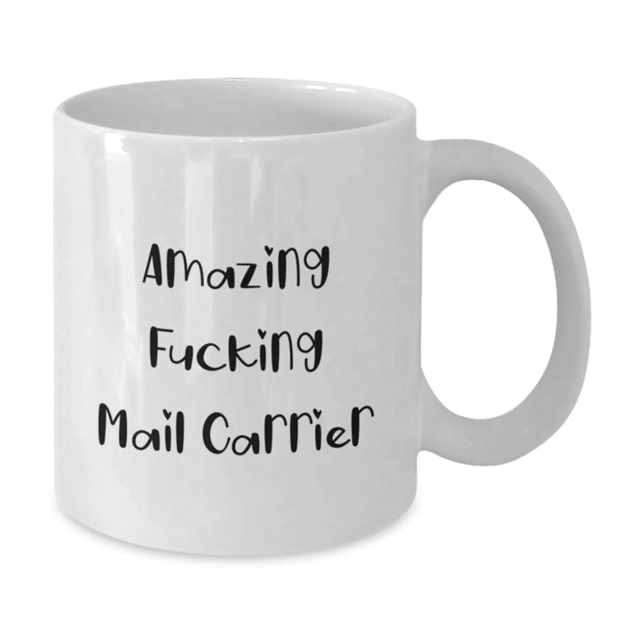 Funny Mail Carrier Gifts from Men to Mail Carrier White Coffee Mug Christmas Unique Presents - Additional