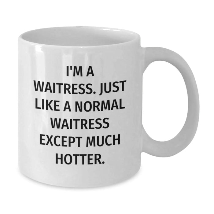 Funny Waitress Gifts for Men Women Friends Christmas Unique White Coffee Mugs from BFFs - Additional