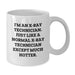 Funny X-Ray Technician Gifts from Friends, Unique White Coffee Mug for X-Ray Technician, Perfect Christmas Unique Gifts - Additional