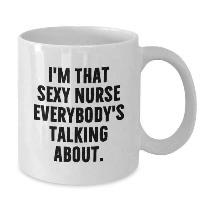 Funny Nurse White Coffee Mug Gifts from Men for Women Friends Coworkers Family Graduation Unique Gifts - Additional