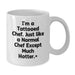 Funny Chef Gifts for Men - 'I'm A Tattooed Chef...Much Hotter!' White Coffee Mug - Unique Christmas Unique Gifts from Friends to Family - Additional