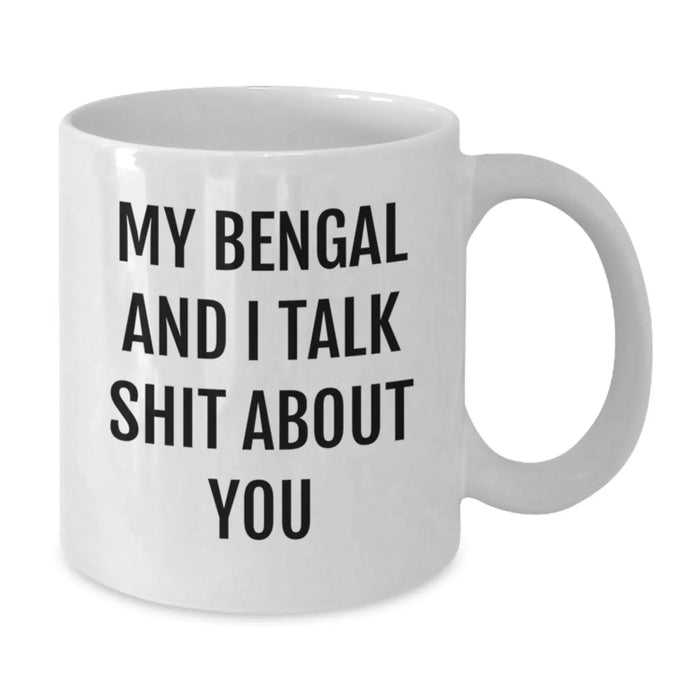 Funny Bengal Cat White Coffee Mugs Gifts for Cat Lovers from Friends and Family, Bengal Cat Enthusiasts Unique Christmas Unique Gifts - Additional
