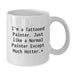 Funny Painter Gifts from Friends for Graduation Unique White Coffee Mugs - 'I'm A Tattooed Painter' - Additional