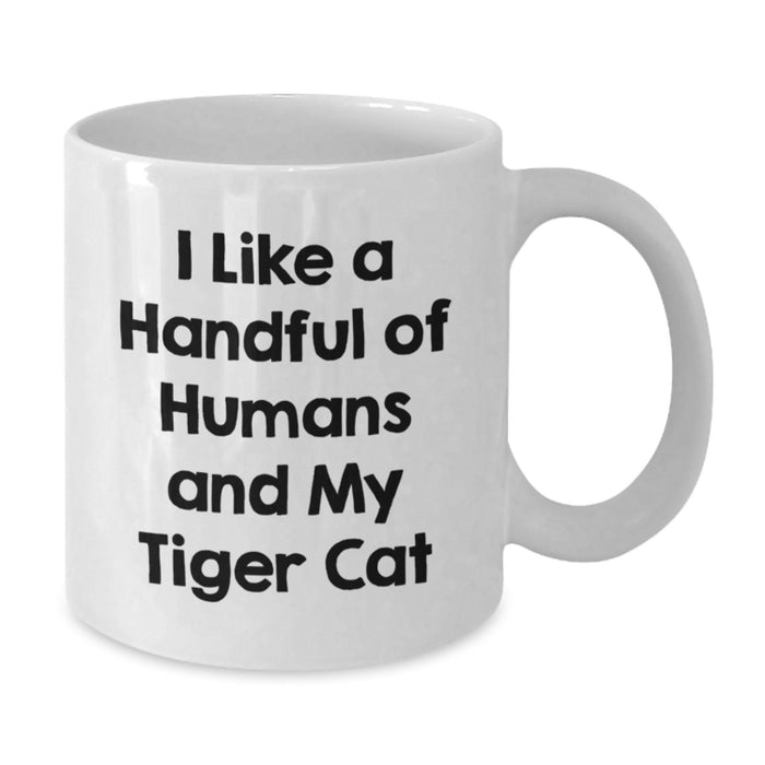 Funny Tiger Cat White Coffee Mugs Gifts from Friends for Tiger Cat Lovers Graduation Unique Mug - Additional