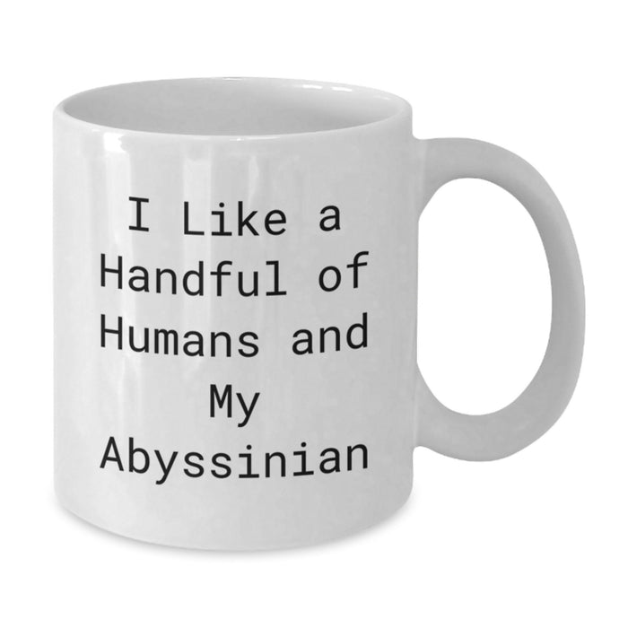 Abyssinian Cat Lovers Gifts from Family for Graduation Unique Occasion White Coffee Mug - Additional