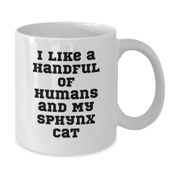 Funny Sphynx Cat Lover Gifts from Family for Sphynx Cat Enthusiasts and Coffee Lovers Graduation Unique Gifts White Coffee Mug - Additional