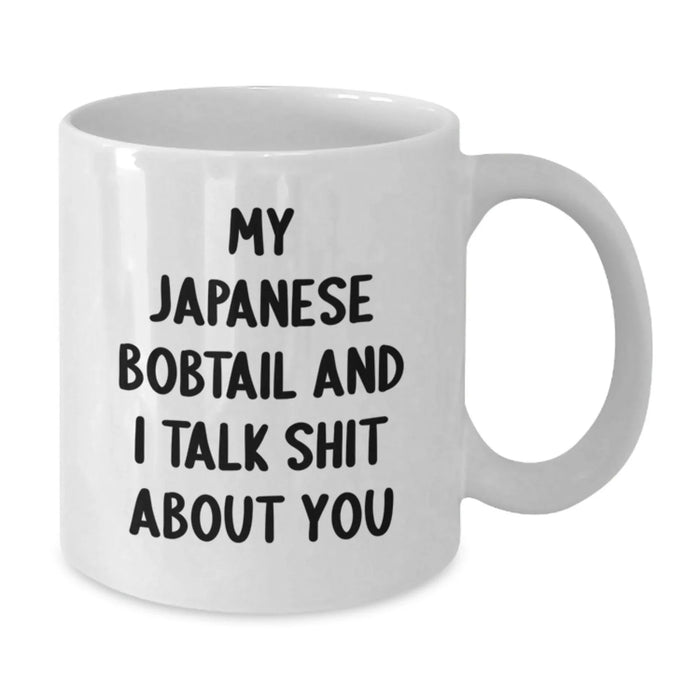 Funny Japanese Bobtail Cat White Coffee Mug Gifts from Friends for Japanese Bobtail Cat Lovers - Christmas Unique Gifts - Additional