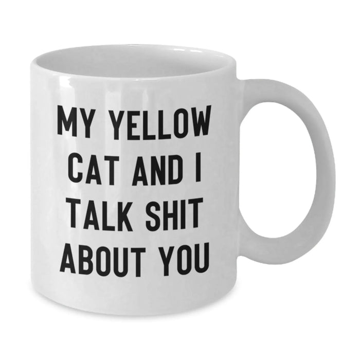 Funny Yellow Cat Mugs, Gifts from Family to Yellow Cat Lovers, Christmas Unique Presents for Men and Women - Additional