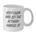 Cute Actuary White Coffee Mugs Gifts from Friends to Actuaries Keep Calm And Let It Handle Christmas Unique Gifts - Additional