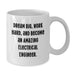 Funny Inspirational Electrical Engineer Gifts from Friends for Men Birthday Unique White Coffee Mug - Dream Big, Work Hard, And Become An Amazing Electrical Engineer. - Additional