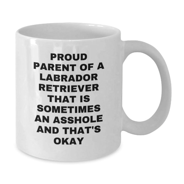 Funny Labrador Retriever Dog Mom Graduation Gifts from Friends for Proud Labrador Retriever Dog Owners, White Coffee Mug - Additional