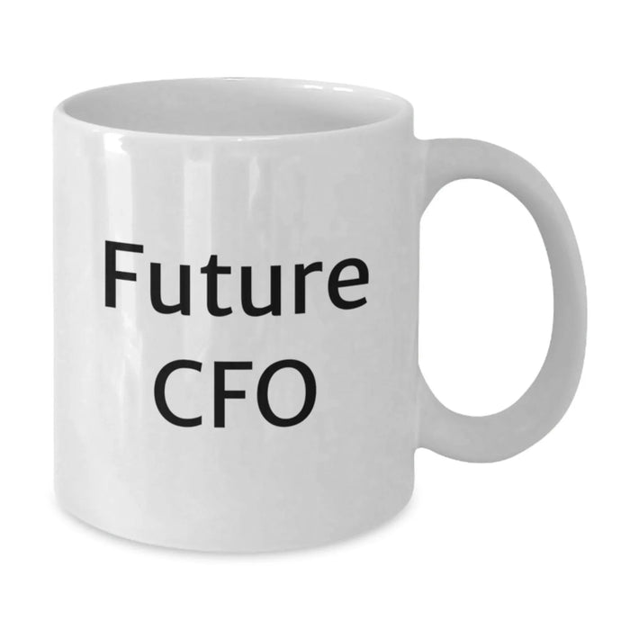 Funny CFO Gifts from Friends for Men, White Coffee Mug with Inspirational Quote, Christmas Unique Present - Additional