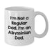 Funny Abyssinian Cat Gifts from Dad to Men, Women, or Family - Unique White Coffee Mug for Christmas - Additional