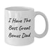 Funny Bonus Dad Gifts, Unique White Coffee Mugs for Men, 'I Have The Best Great Bonus Dad', Christmas Unique Gifts from Men, Perfect for Bonus Dad, Family, Friends, Coworkers. - Additional