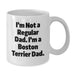 Boston Terrier Dog Dad Funny Quote White Coffee Mug for Birthday Unique Gifts from Men to Family and Friends - Additional