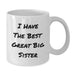 Funny Big Sister Quotes Gifts from Family to Big Sister on Her Birthday Unique White Coffee Mug - Additional
