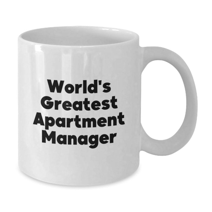 World's Greatest Apartment Manager Funny Gifts for Men from Family Christmas Unique Mugs - Additional