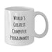 Funny World's Greatest Computer Programmer Gifts from Friends and Family for Men and Women White Coffee Mugs, Perfect for Christmas Unique Gifts - Additional